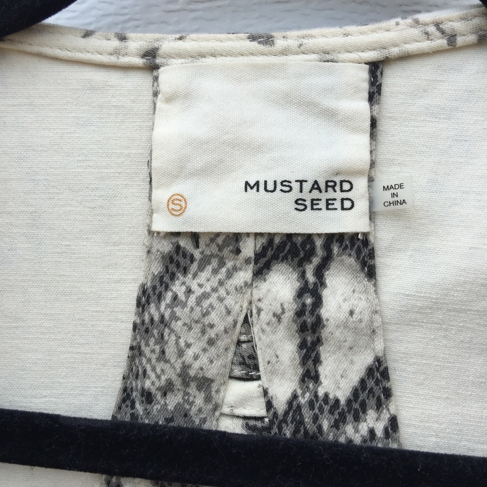 Mustard Seed Python Distressed Blazer - image 2